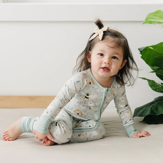 Sweet As Can Bee Bamboo Zippy Romper