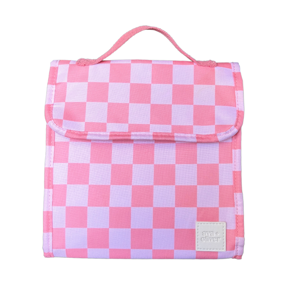 Lunch Tote | Pink Checker