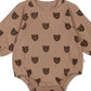 Organic Bubble Romper - Wild Bear