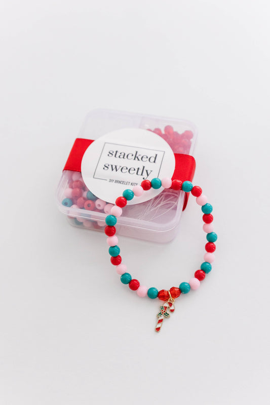 Christmas Craft, DIY Bracelet Kit Candy, Stocking Stuffer