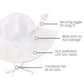 Kids White Sun Protective Hat