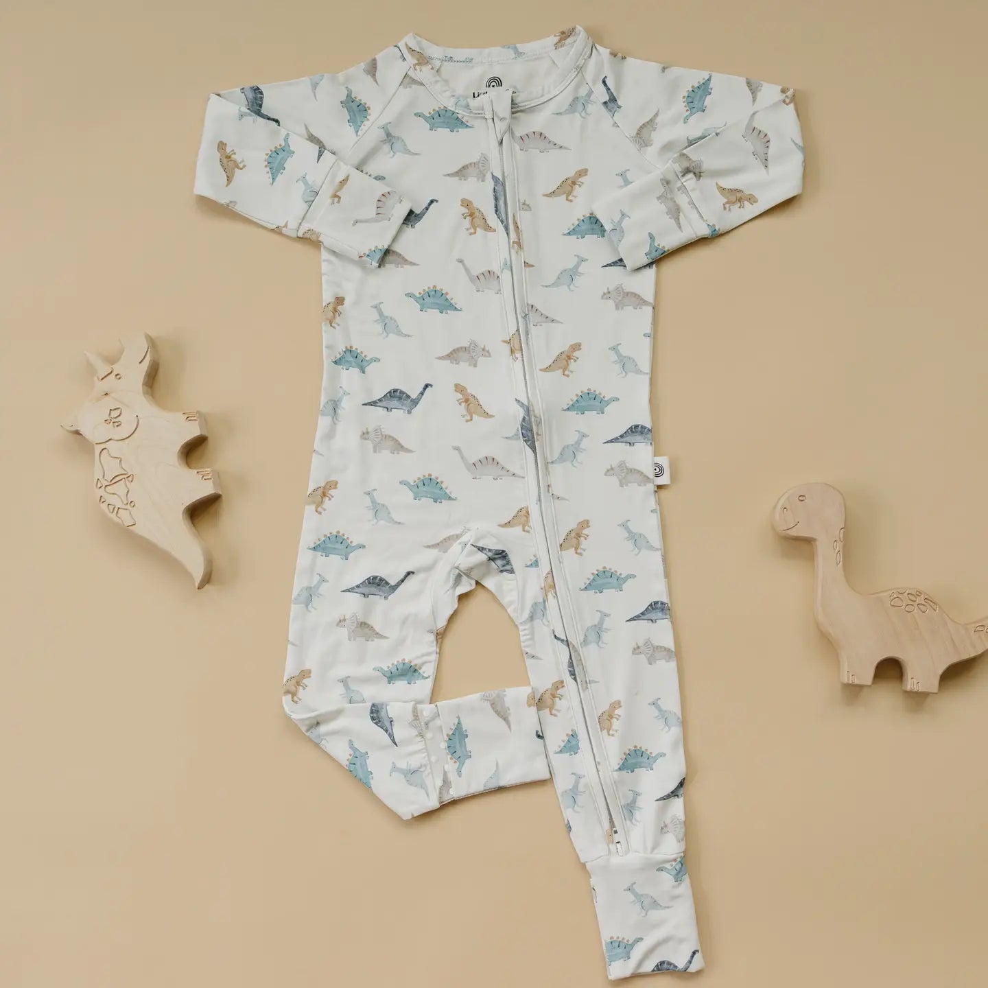 Snugglesaurus Zippy Romper Bamboo Baby Pajamas