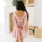 Gwendolyn Dress in Crushed Blush Velvet