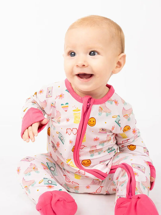 Let the Good Times Roll Skate Bamboo Convertible Pajamas