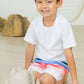 Boys Seaside Stripe Swim Trunks