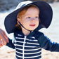 Kids Navy Sun Protective Hat