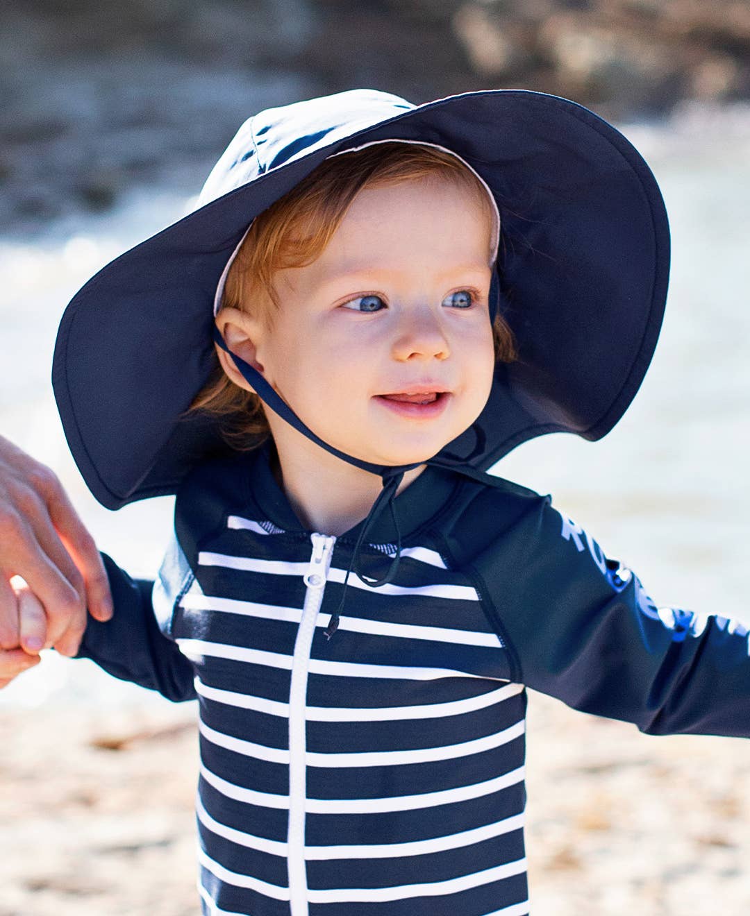 Kids Navy Sun Protective Hat