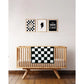 Checkered Plush Blanket | Black