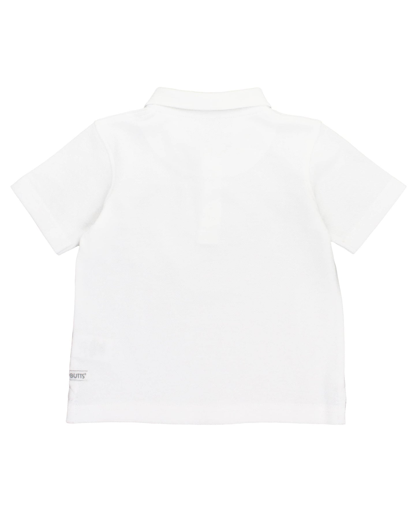 Boys White Pique Short Sleeve Polo Shirt