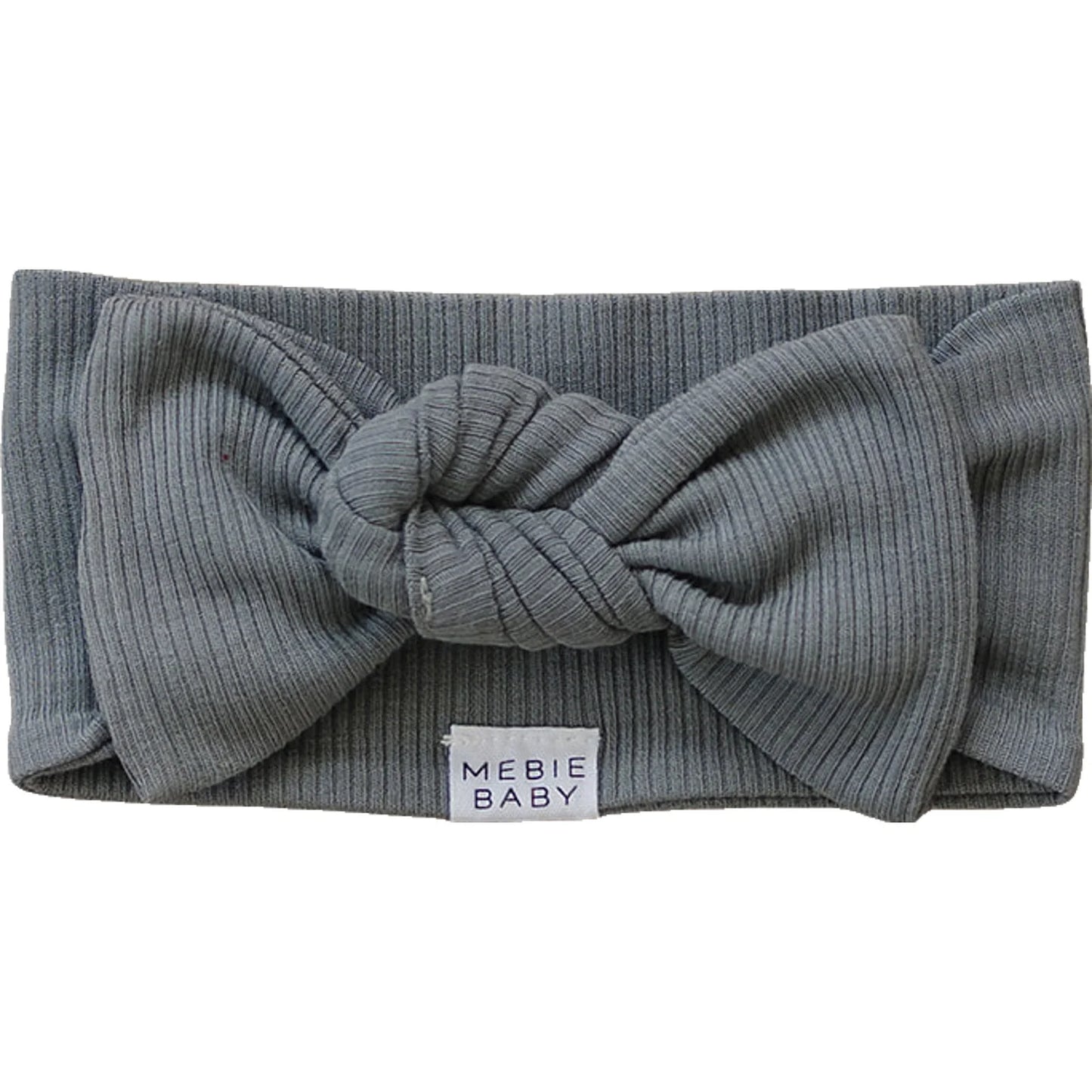 Head Wrap- Grey Organic Cotton Ribbed