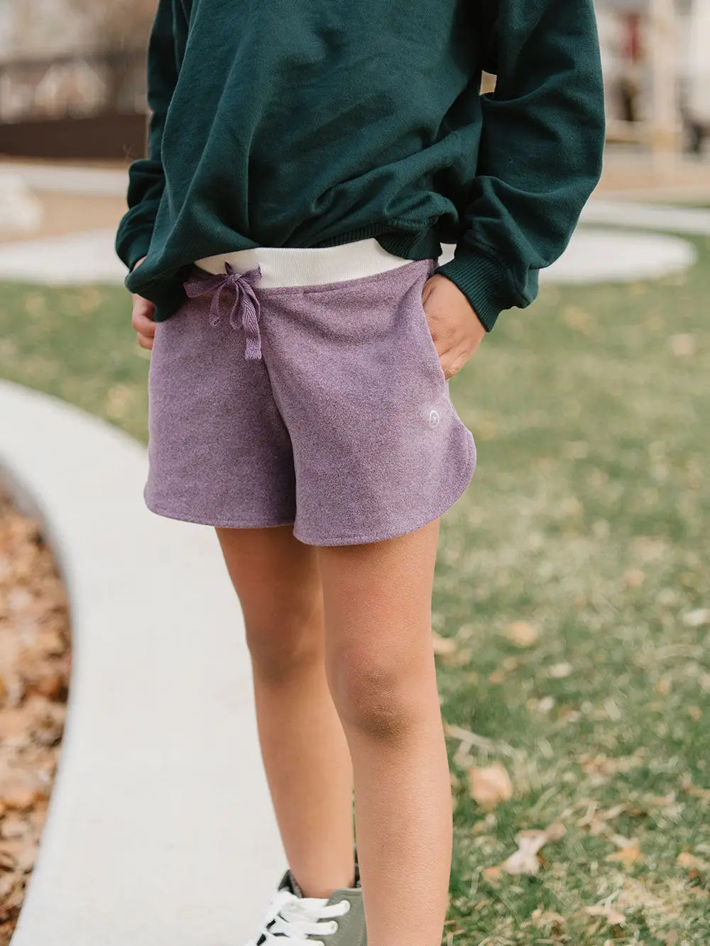 Cloud Shorts in Plum