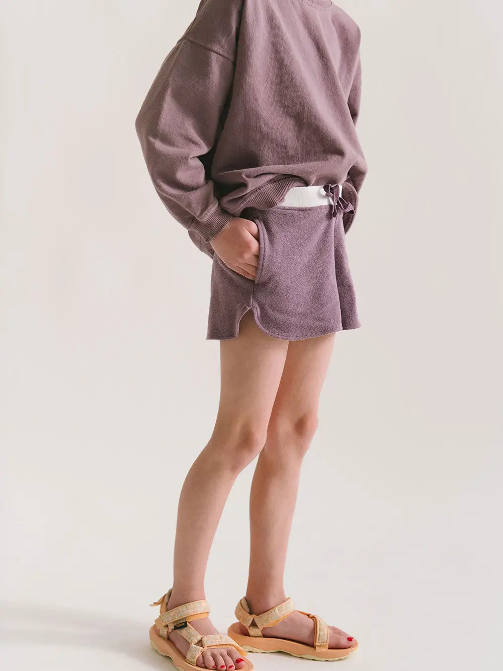 Cloud Shorts in Plum