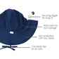 Kids Navy Sun Protective Hat