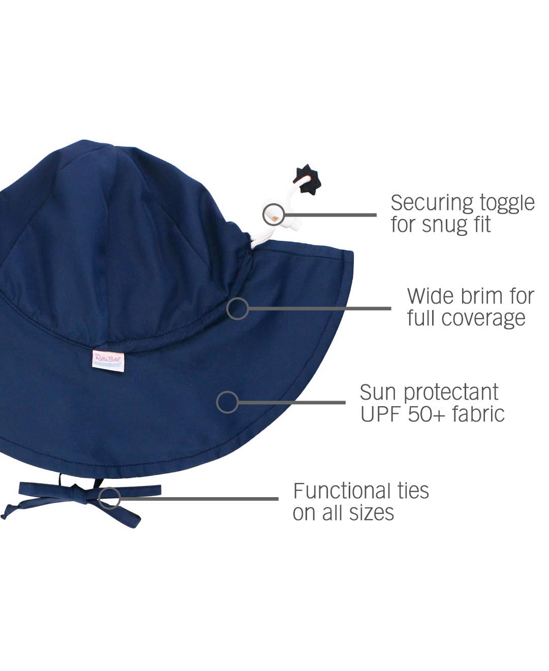 Kids Navy Sun Protective Hat