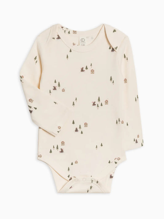 Organic Baby River Bodysuit - Bear Sled