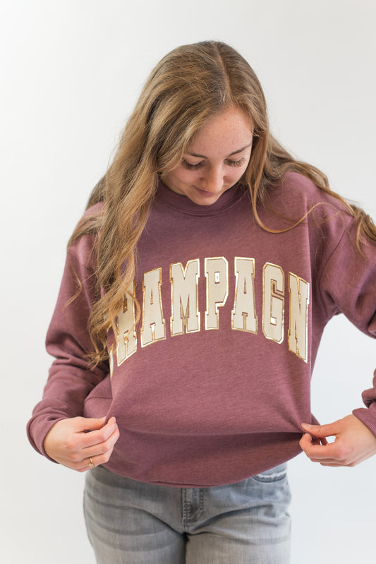 Champagne Foil Sweatshirt