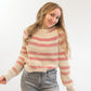 Reagen-Scoop Neck Long Sleeve Sweater