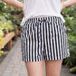 Striped Drawstring Pocket Boxer Shorts