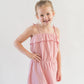 Tiered Gauze Dress- Blush