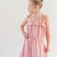 Tiered Gauze Dress- Blush