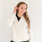 Celeste Button Through Sweat- Ivory Marl