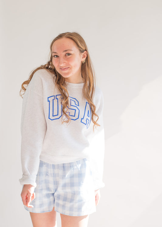 USA Puff Mid Graphic Sweatshirt