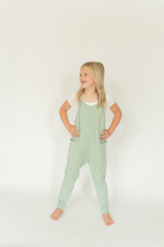 Sleeveless Jumpsuit- Sage