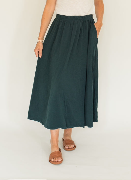 Mykonos Volume Skirt- Oceanic Teal