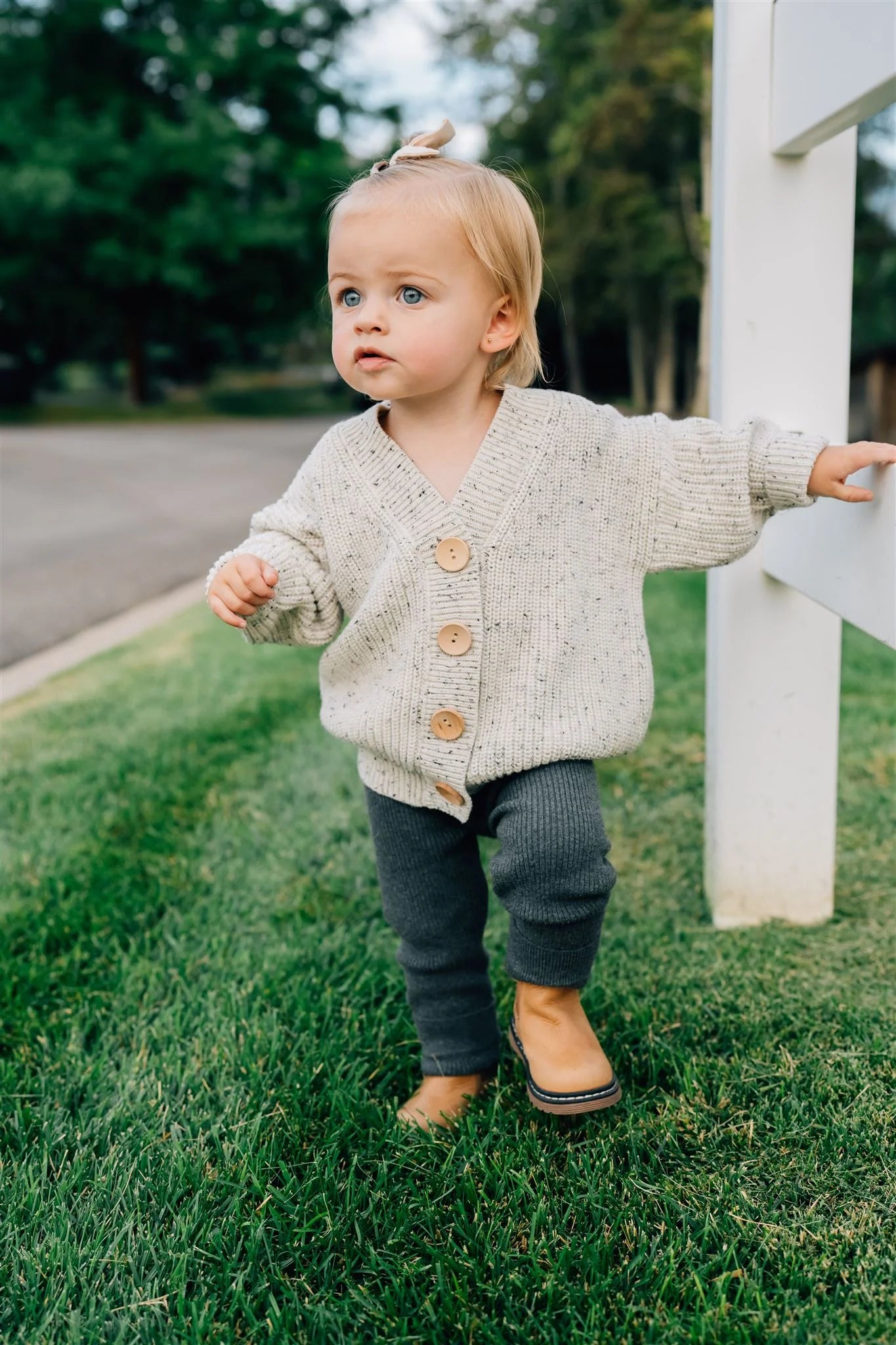 Knit Leggings- Charcoal