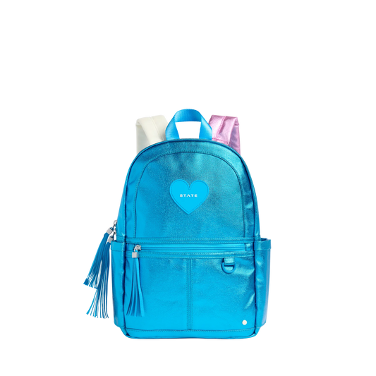 Kane Mini Backpack- Metallic Blue