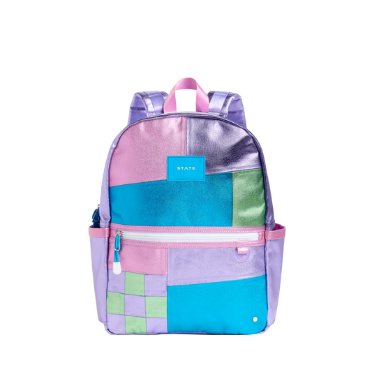 Kane Double Pocket Backpack- Patchwork