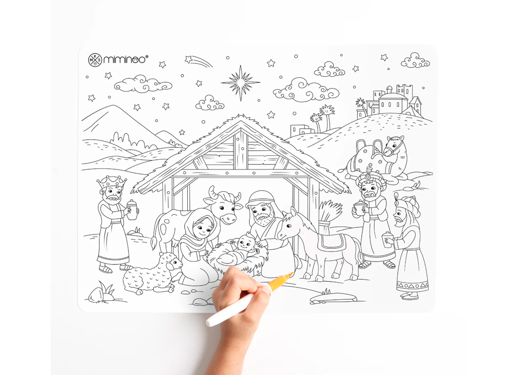 Reusable Coloring Tablet - Nativity