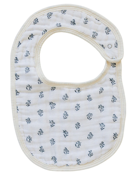 Cream Berry Classic Muslin Bib