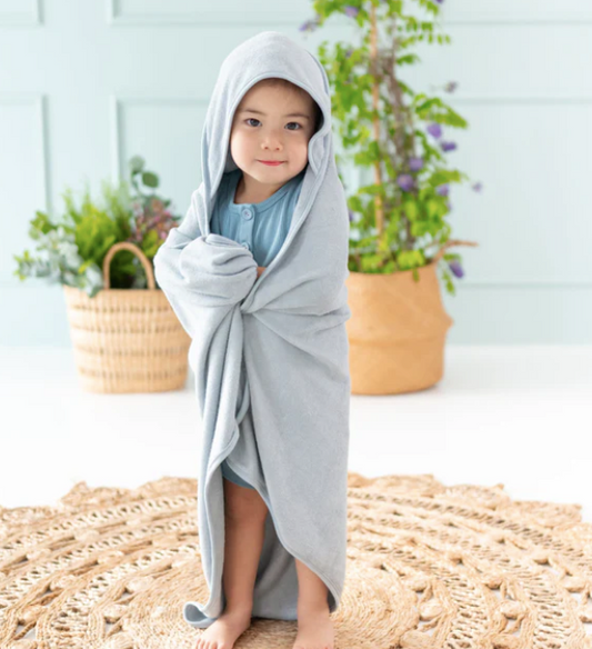 Hooded Bath Towel in Fog