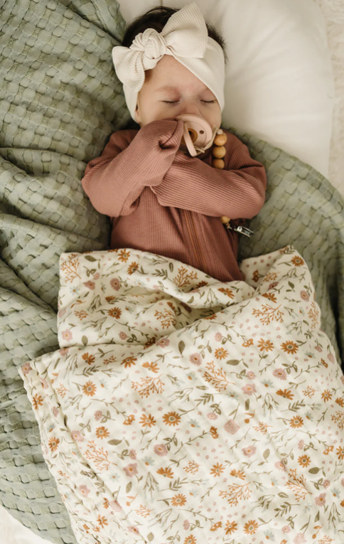 Meadow Floral Muslin Swaddle Blanket