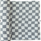 Dusty Blue Wavy Checkered Muslin Swaddle Blanket