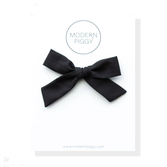 Black | Hand-tied Bow