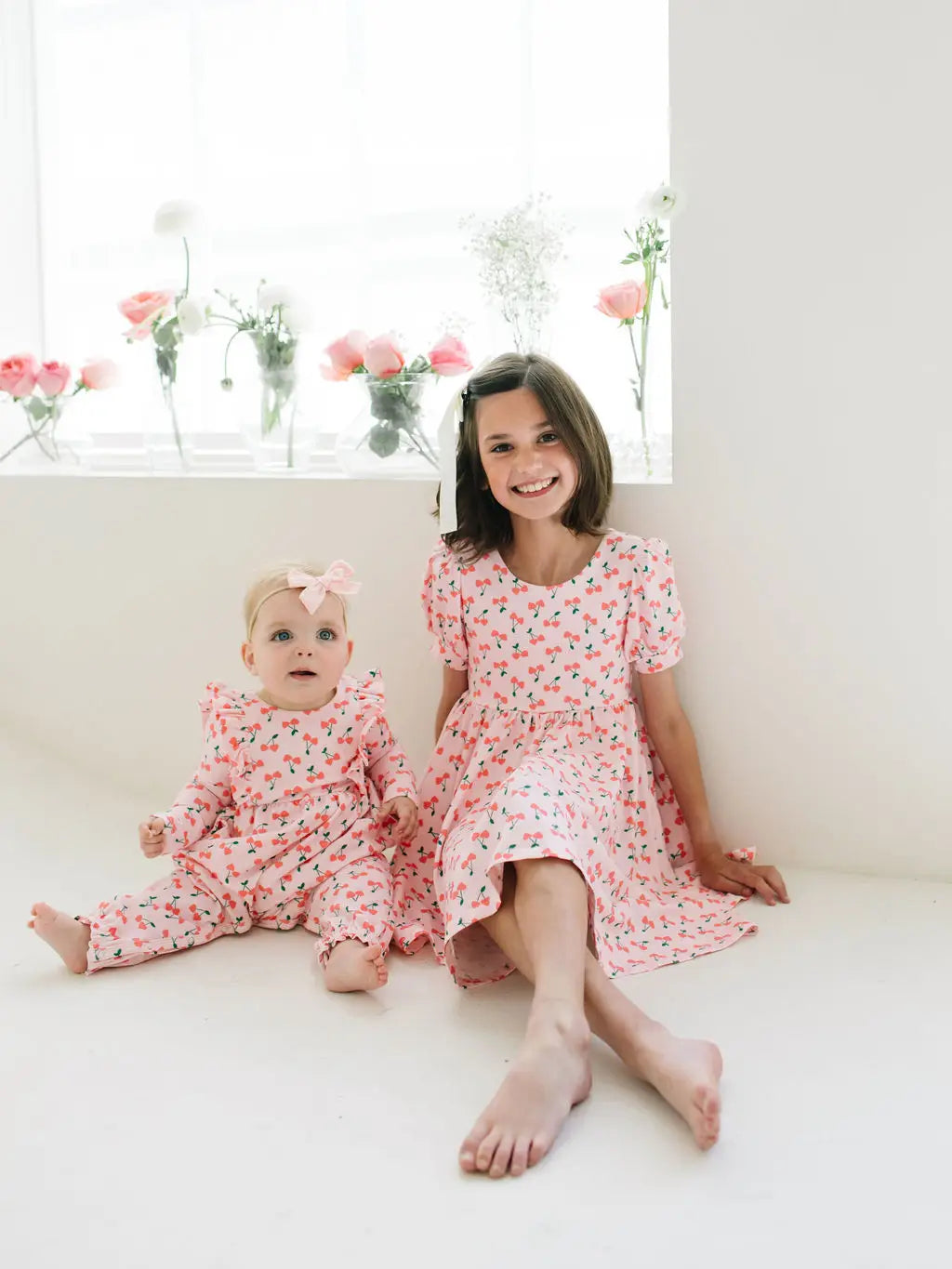 Mabel Romper in Cherries