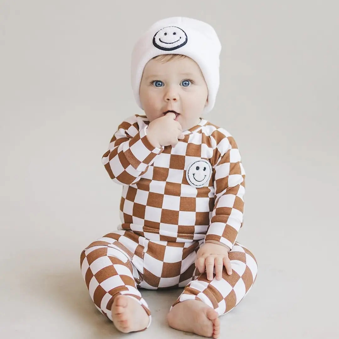 Checkered Smiley Lounge Set