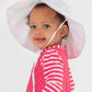 Kids White Sun Protective Hat