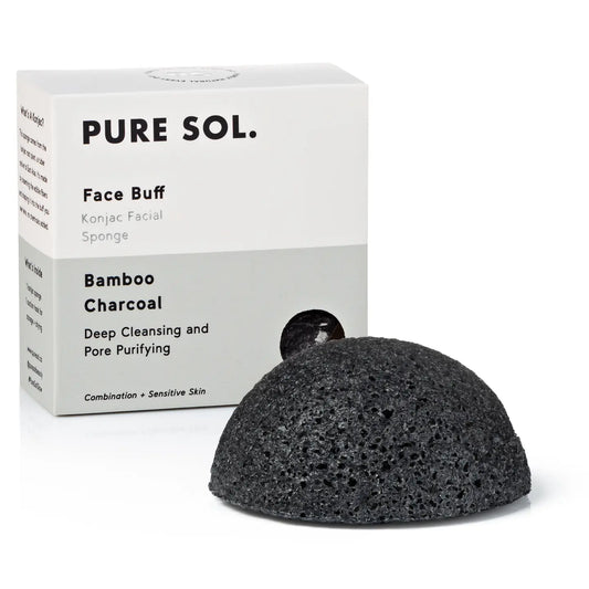 Face Buff Charcoal Facial Konjac Sponge