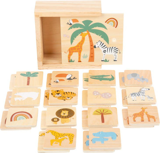 Small Foot Wooden Toys Safari Themed Memory Game