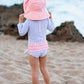 Kids Pink Sun Protective Hat