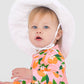 Kids White Sun Protective Hat