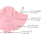 Kids Pink Sun Protective Hat