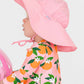 Kids Pink Sun Protective Hat