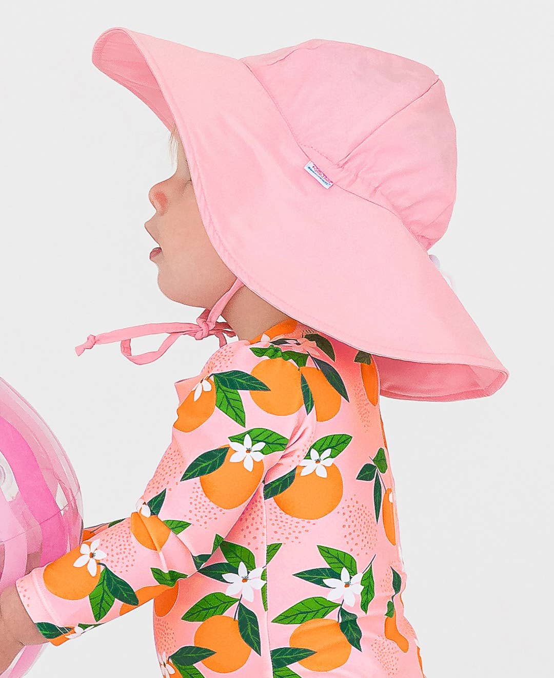 Kids Pink Sun Protective Hat