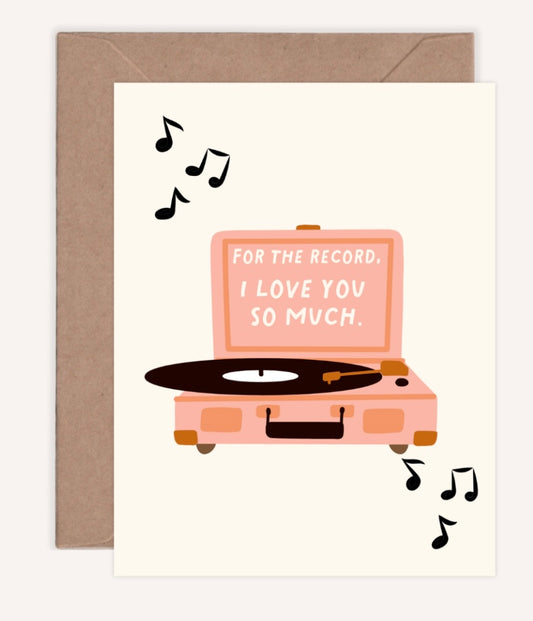 For The Record Greeting Card