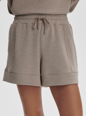 Atrium High Rise Short 4.5- Taupe Marl