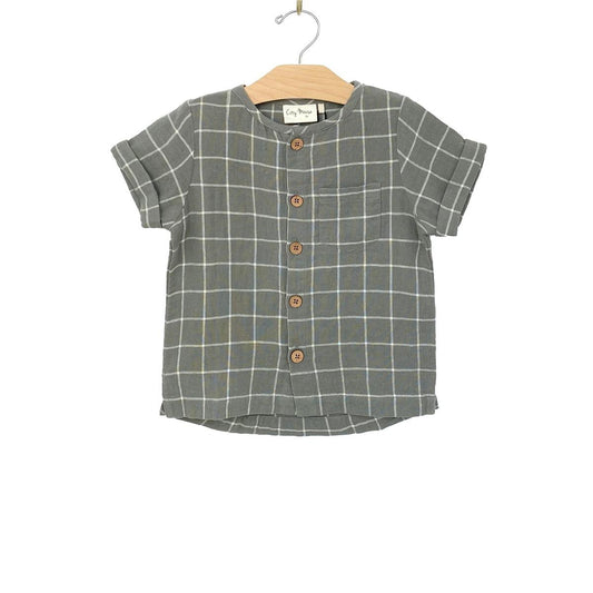 Button Down Shirt- Windowpane - Lulie